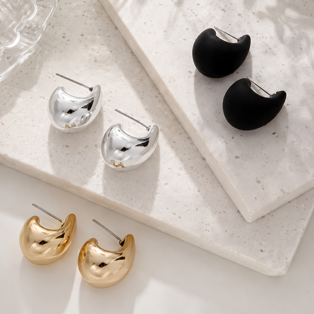 Ensemble de boucles d'oreilles Vintage élégantes