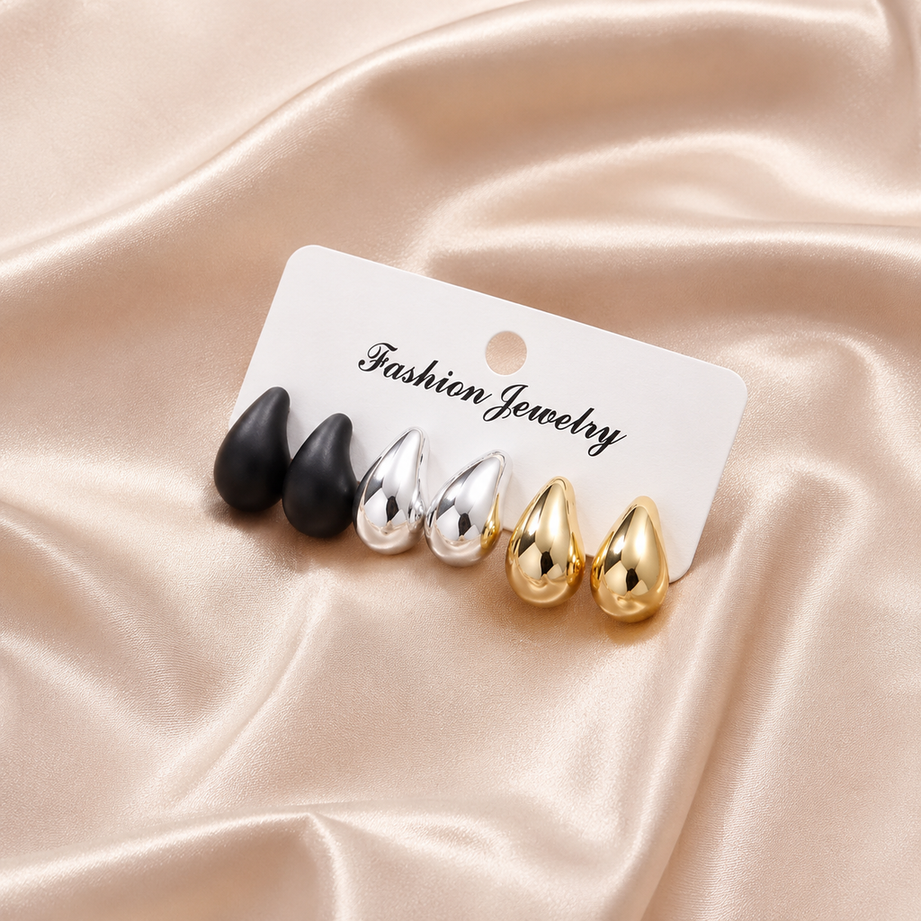 Ensemble de boucles d'oreilles Vintage élégantes