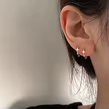 Boucle d'oreille étoilé