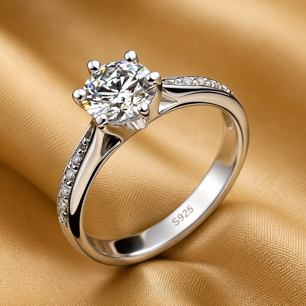 Bague de luxe en argent